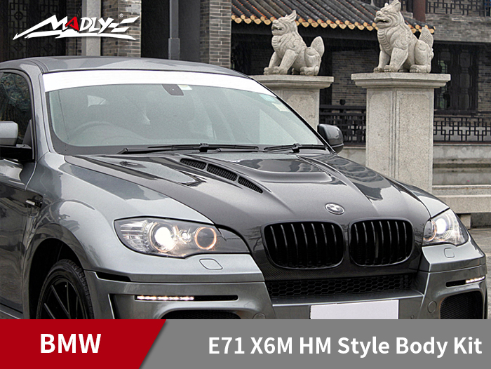 2008-2014 BMW E71 X6M HM Style Hood Bonnet