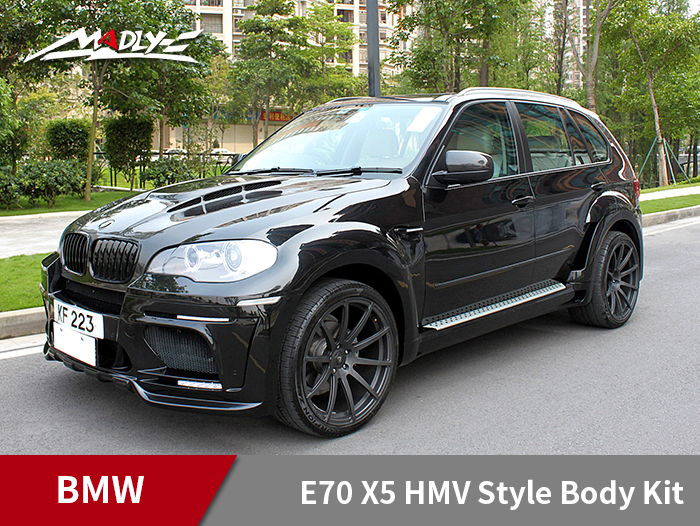2008-2014 BMW E70 X5 HMV Style Body Kits With Double Two Hole Exhaust Tips